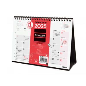 CALENDARIO 2025 FINOCAM SOBREMESA NÚMEROS GRANDES XS