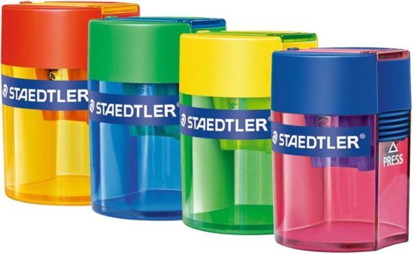 AFILADOR C/ DEPÓSITO STAEDTLER 2 BOCA COLORES